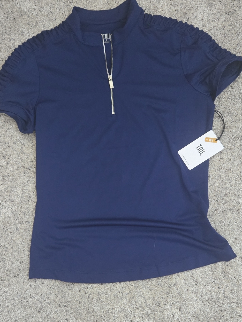 TAIL Mini Mock Neck Golf Tpp W/ Shoulder Detail